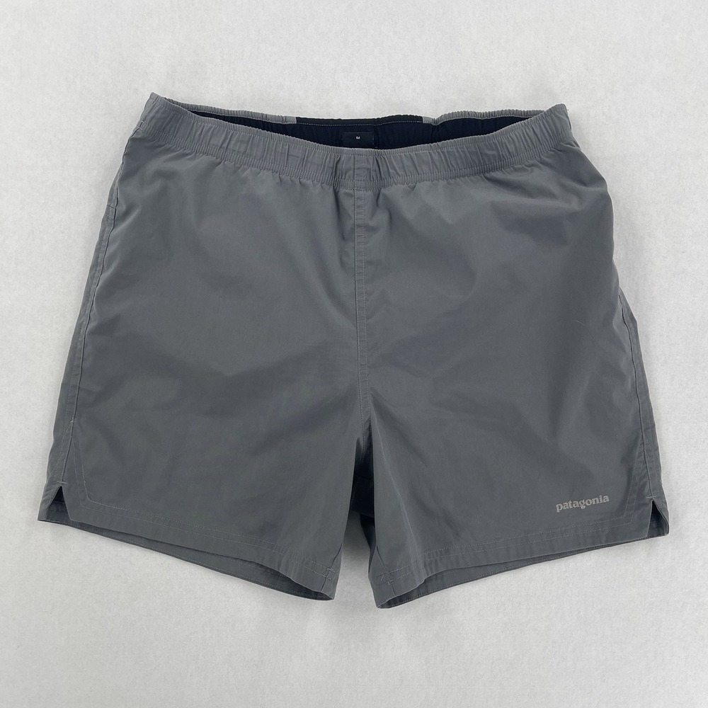 Patagonia Strider Pro Shorts Mens M Gray Performance Training Athletic Lined